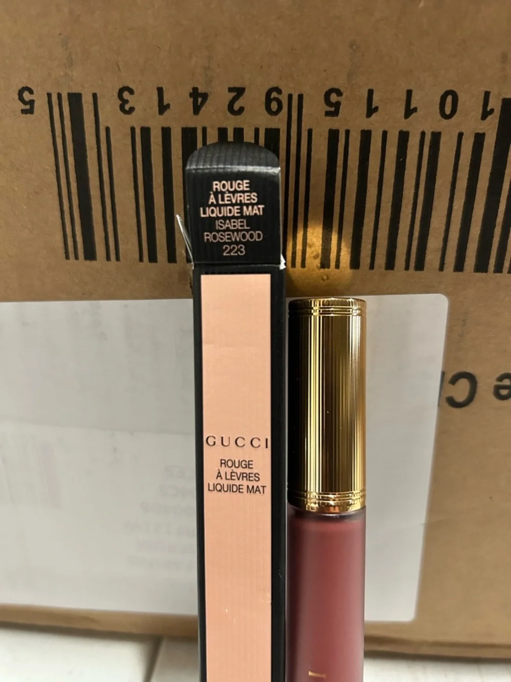 Gucci Rosewood 223 Matte Liquid Lipstick - Dusty Rose